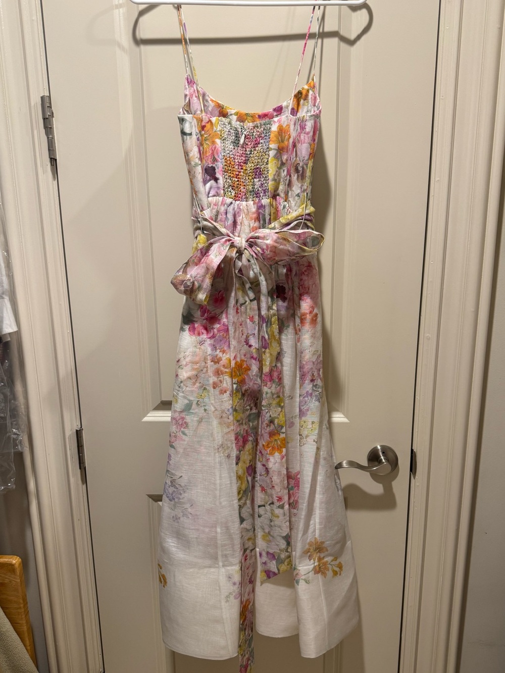 Zimmermann Pastel Floral Midi Dress - Picture 3 of 10